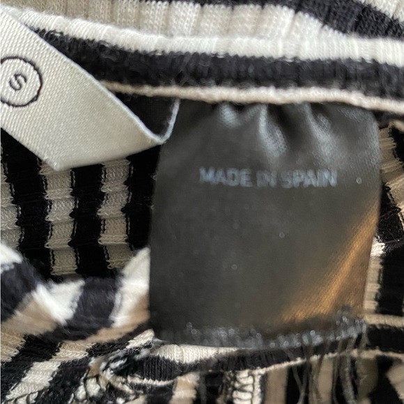 DesiguaL BLK/WHT STRIPED Knit T-Shirt Dress, S Spring Sale - Picture 5 of 6